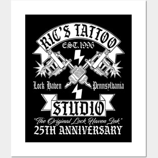 Silver Shamrock Tattoo Company Ric's Tattoo Studio 25th Anniversary Posters and Art